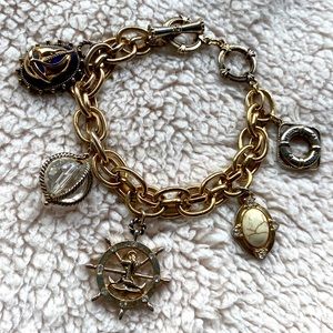 Vintage Nautical Themed Charm Bracelet